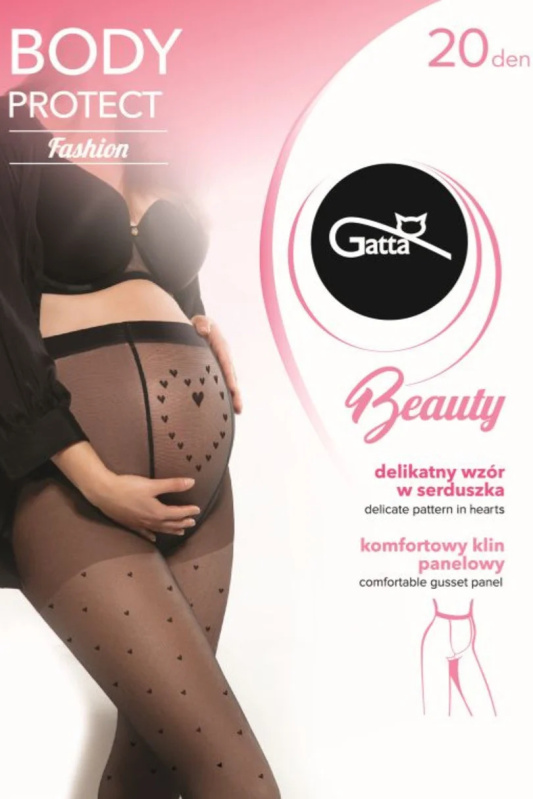 GB BODY PROTECT 02 - 20 DEN HEART-5 NERO 5-XL
