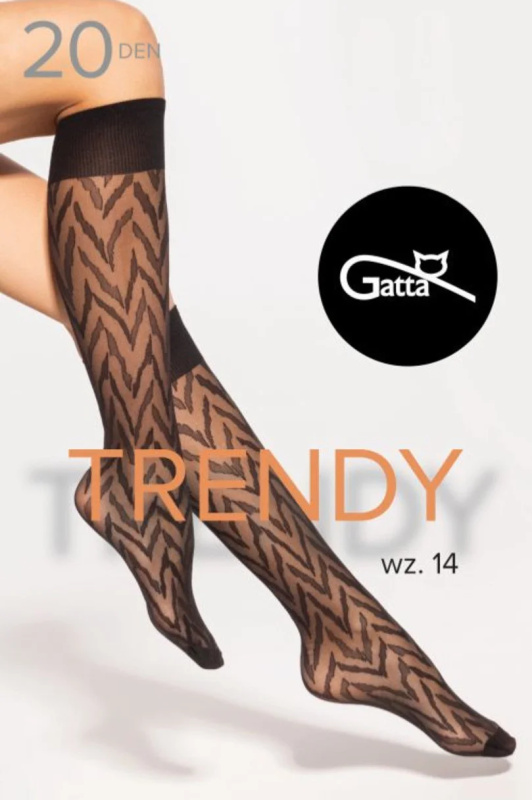 PODKOLENKY TRENDYLINE - 14 DÁMSKÝCH PODKOLENEK NERO UNI