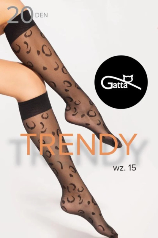 PODKOLENKY TRENDYLINE - 15 DÁMSKÝCH PODKOLENEK NERO UNI