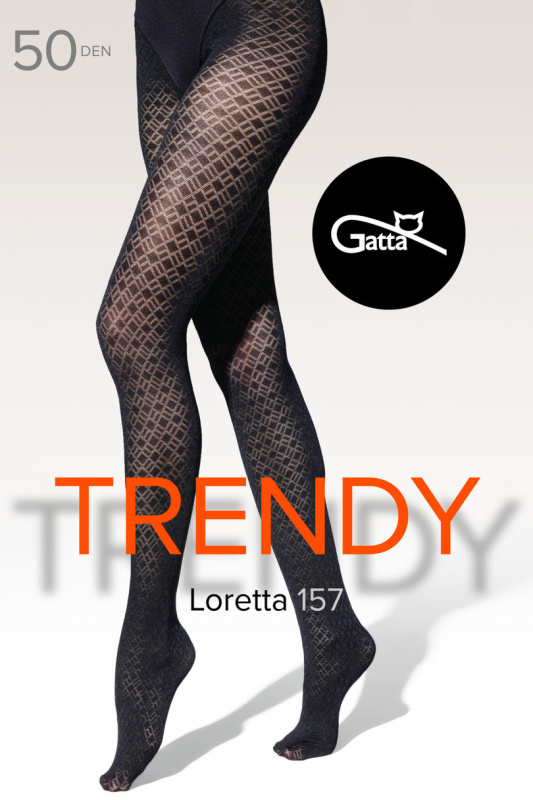 LORETTA - 157 mikrovlákno 50 DEN-5 NERO 5-XL