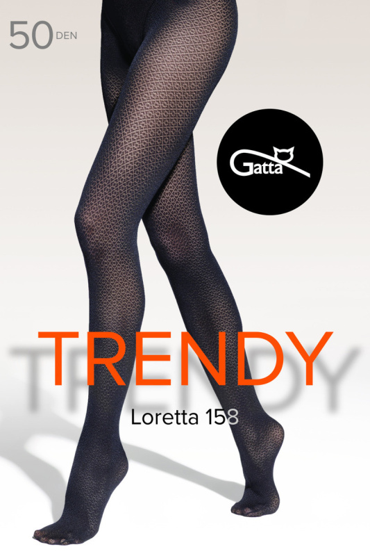 LORETTA - 158 mikrovlákno 50 DEN-5 NERO 5-XL