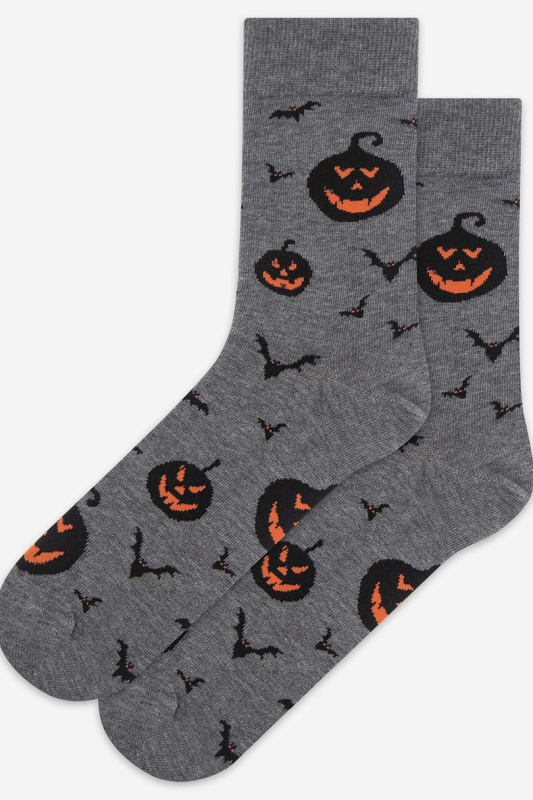 NEFORMÁLNÍ - VZOROVANÉ PONOŽKY, PÁNSKÉ hnědé uhlí 42/44