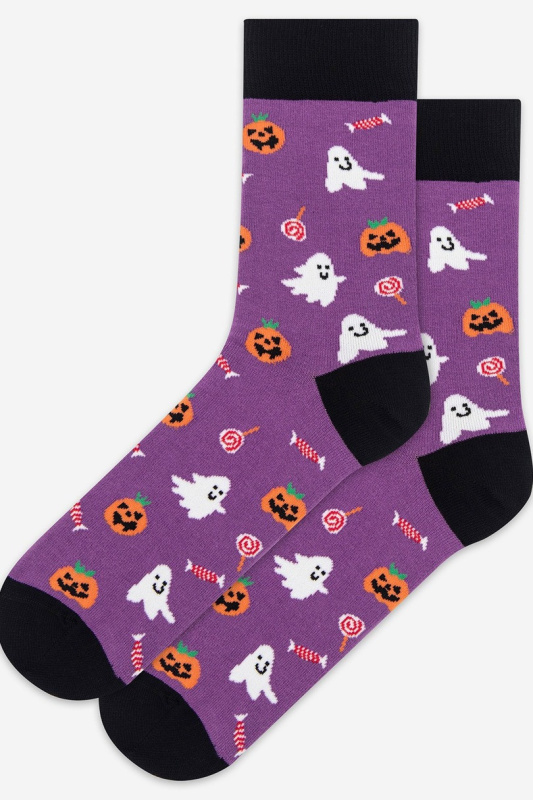 NEFORMÁLNÍ - VZOROVANÉ PONOŽKY, PÁNSKÉ fialová 42/44