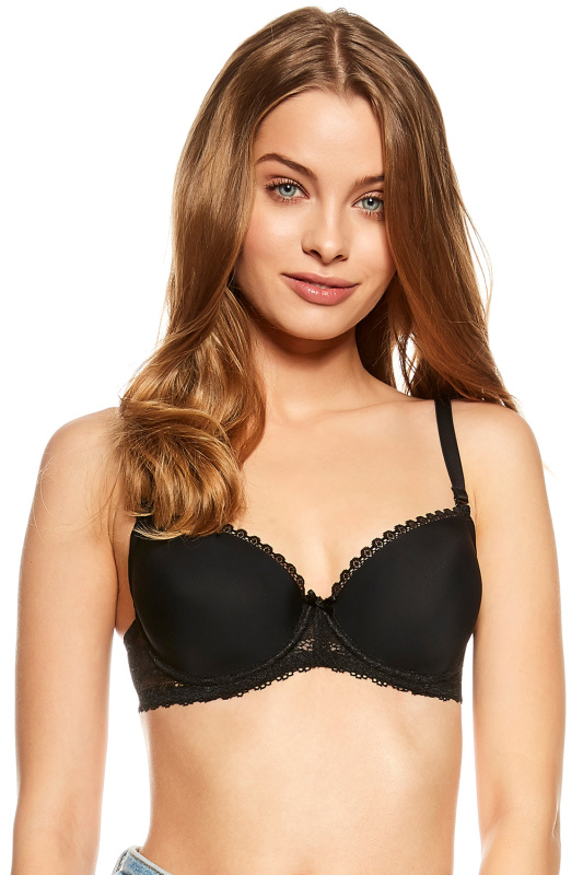Podprsenka Henderson Julietta 23444 - Push - up Barva: Černá, Velikost: 65F