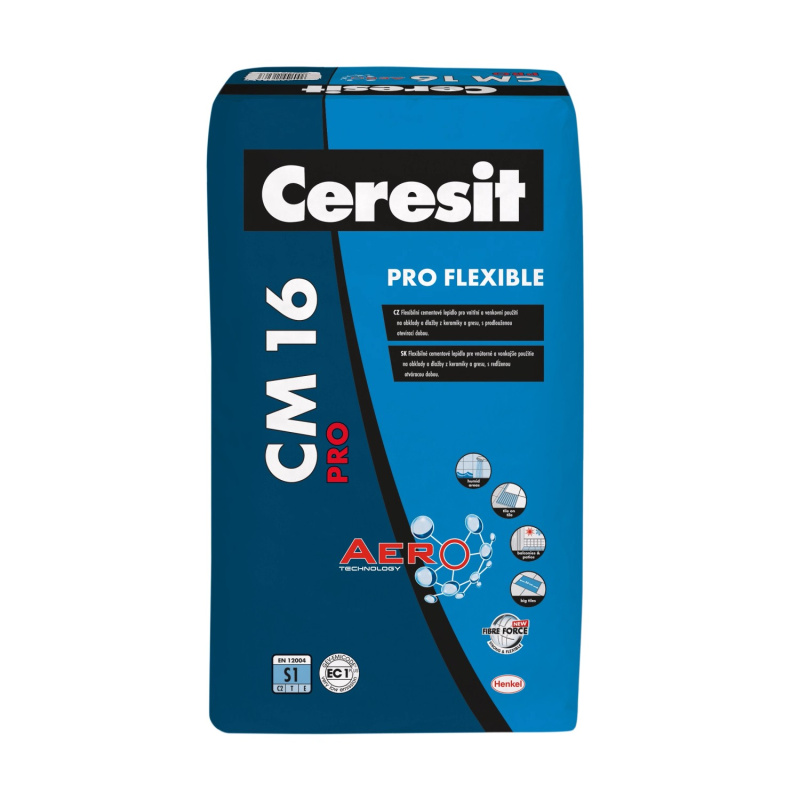 Lepidlo cementové C2TE S1 Ceresit CM 16 PRO Flexible 25 kg