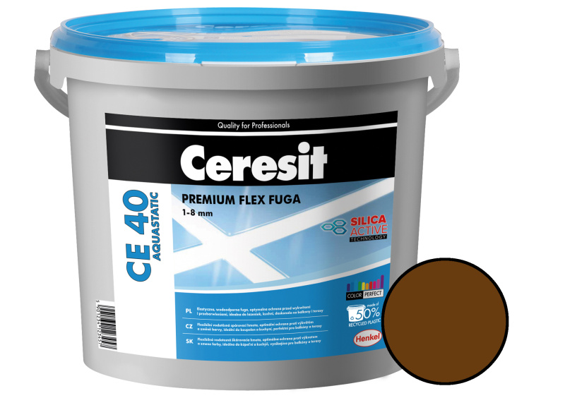 Hmota spárovací Ceresit CE 40 Aquastatic chocolate 5 kg