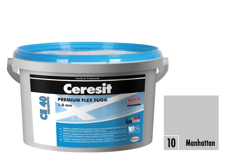 Hmota spárovací Ceresit CE 40 Aquastatic manhattan 2 kg