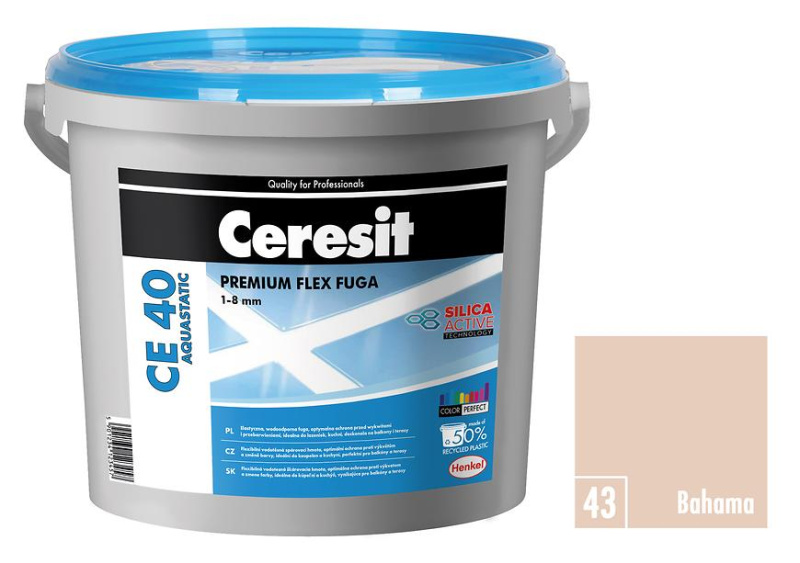 Hmota spárovací Ceresit CE 40 Aquastatic bahama 5 kg