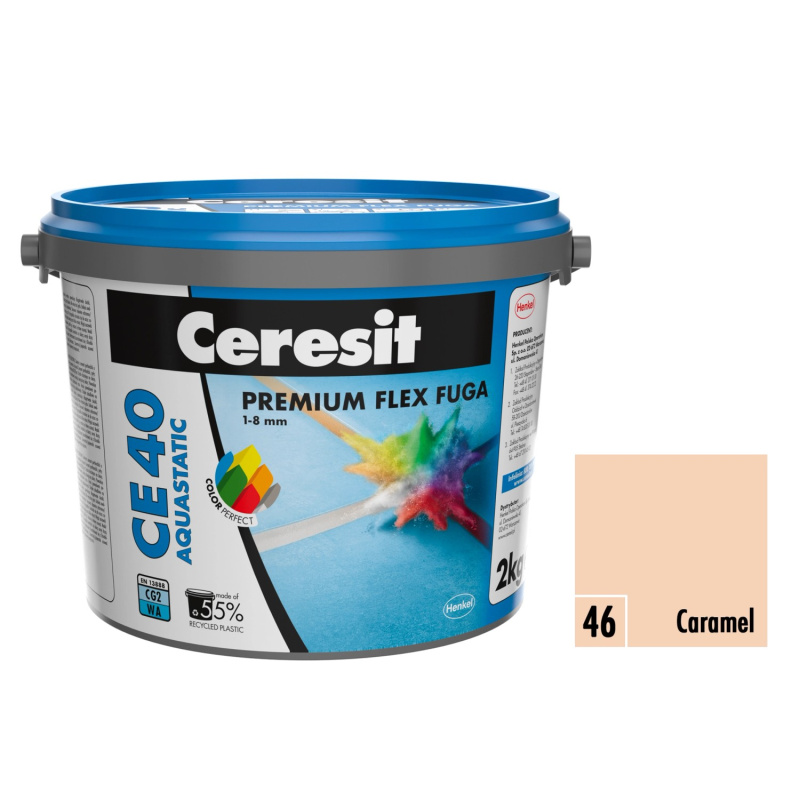 Spárovací hmota Ceresit CE 40 Aquastatic 2 kg caramel