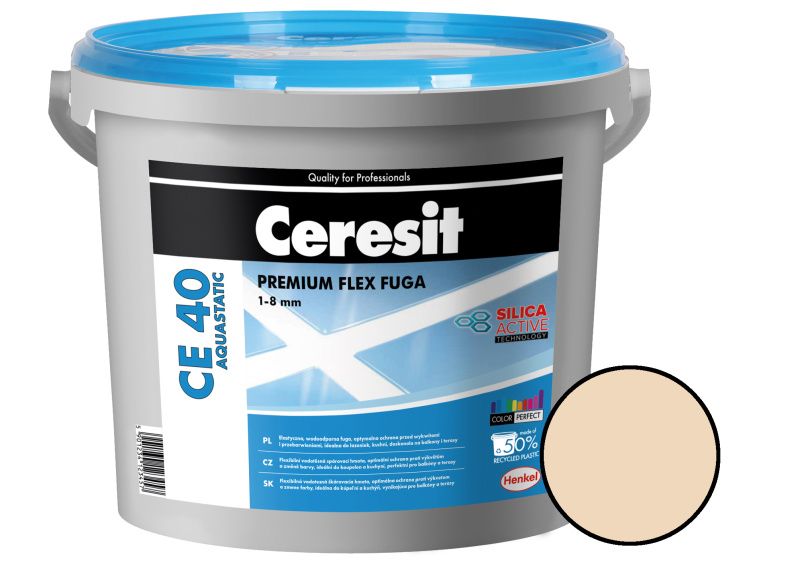 Hmota spárovací Ceresit CE 40 Aquastatic caramel 5 kg