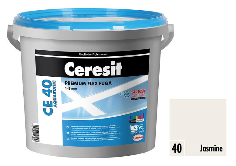Hmota spárovací Ceresit CE 40 Aquastatic jasmine 5 kg