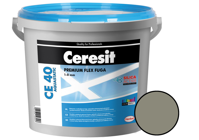 Hmota spárovací Ceresit CE 40 Aquastatic antracite 2 kg