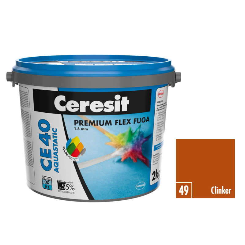 Ceresit Flexibilní spárovací hmota CE 40 Aquastatic Clinker, 2 kg