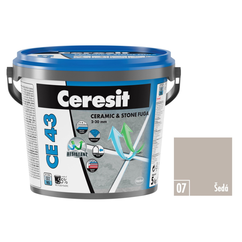 Spárovací hmota CE43 šedá 5kg