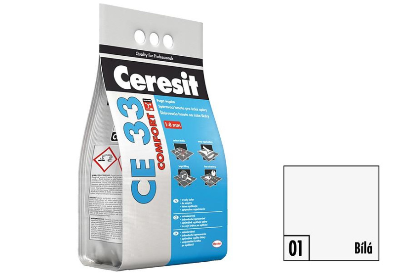 Hmota spárovací Ceresit CE 33 bílá 5 kg
