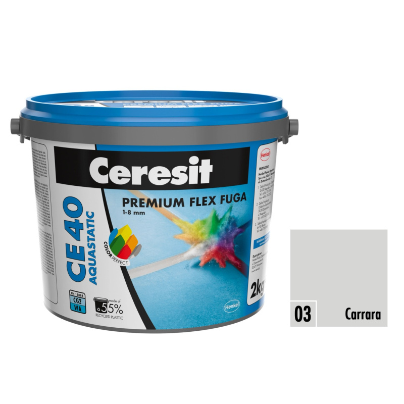 Ceresit Flexibilní spárovací hmota CE 40 Aquastatic Carrara, 2 kg