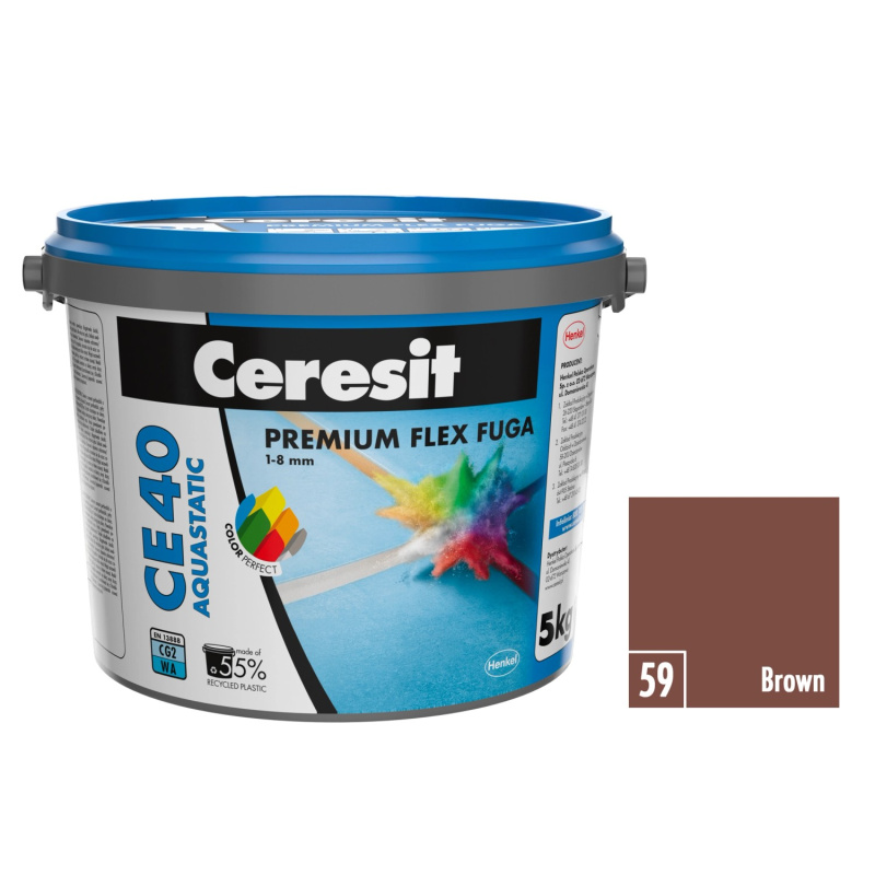 Ceresit Flexibilní spárovací hmota CE 40 Aquastatic Brown, 5 kg