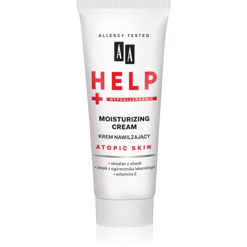 AA Cosmetics Help Atopic Skin hydratační krém pro suchou až atopickou pleť bez parfemace 50 ml