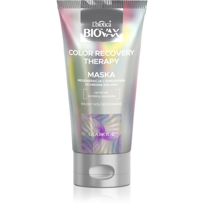 Biovax Glamour Color Recovery Therapy intenzivní regenerační maska pro barvené vlasy 150 ml
