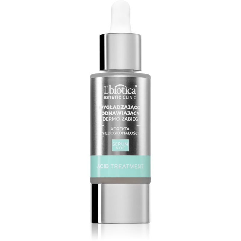 L’biotica Estetic Clinic Acid Treatment obnovující noční péče s vyhlazujícím efektem 30 ml