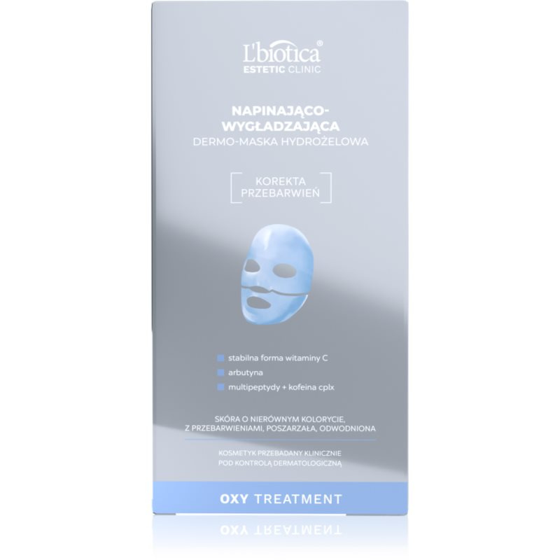 L’biotica Estetic Clinic Oxy Treatment intenzivní hydrogelová maska pro zpevnění pleti 1 ks