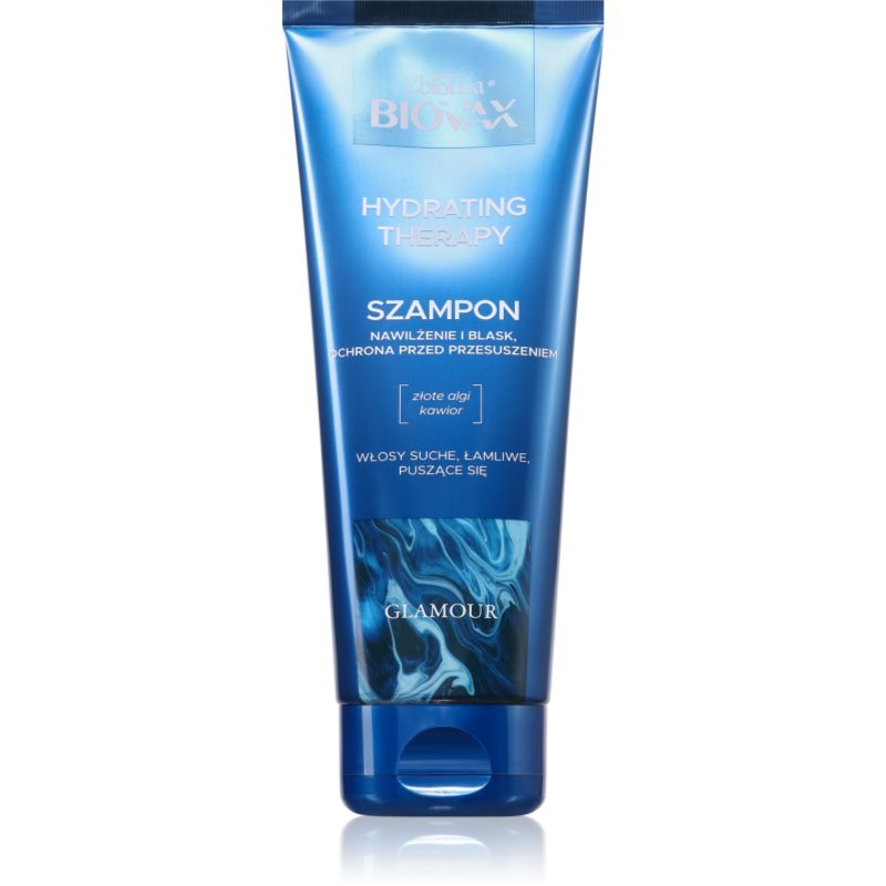 Biovax Glamour Hydrating Therapy hydratační šampon pro suché a nepoddajné vlasy 200 ml
