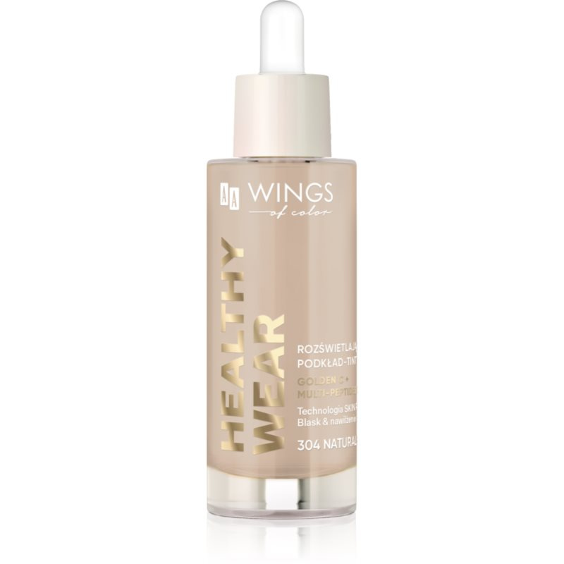 AA Wings of Color Healthy Wear Radiant Foundation rozjasňující hydratační make-up odstín 304 Natural Beige 30 ml