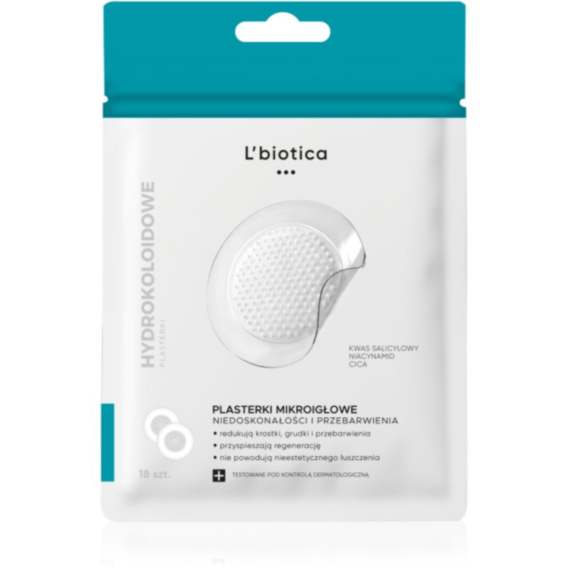 L’biotica Microneedle Patches náplasti na problematickou pleť 18 ks