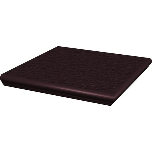 Schodovka rohová Paradyz Klinker Natural brown duro 33x33 cm reliéfní SCFNATURALBRDURH