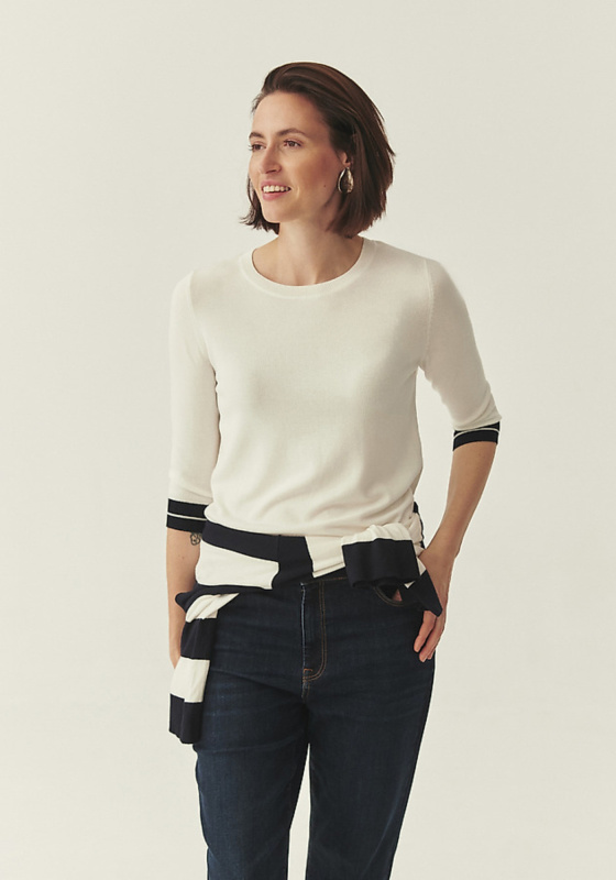 Krémová viskózová halenka Lenzing™Ecovero™ Aki Tatuum