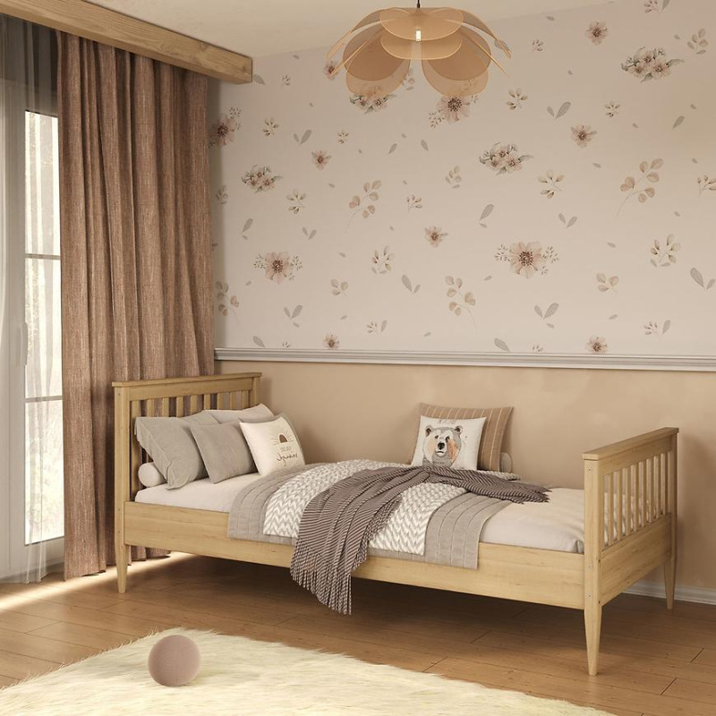 Postel Ignaś 80x200 přírodní, nelakovaná