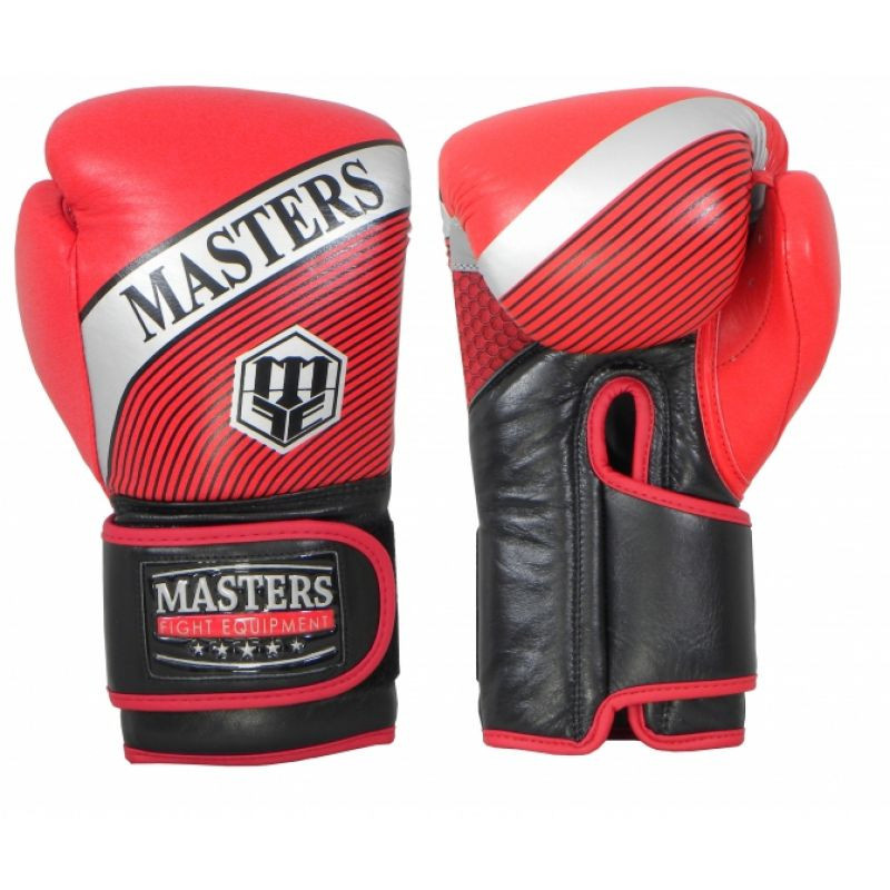 Masters Rbt-8 01888-8 boxerské rukavice 12 oz červenošedá