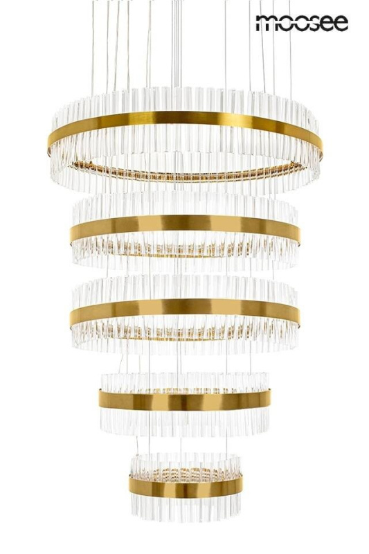 Moosee Luxusní křišťálový lustr GHIA 5 Ø90 cm