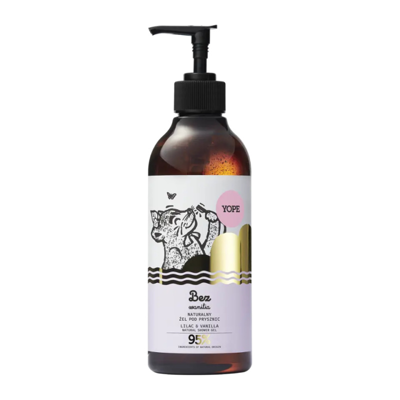 YOPE Sprchový gel Šeřík a vanilka 400 ml