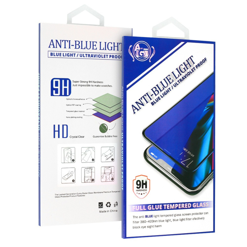 Ochranné HD Anti-Blue tvrzené sklo pro iPhone 12 mini Transparentní