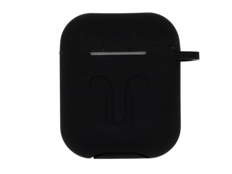 Gelový obal s poutkem pro AirPods 1/2 - Černá