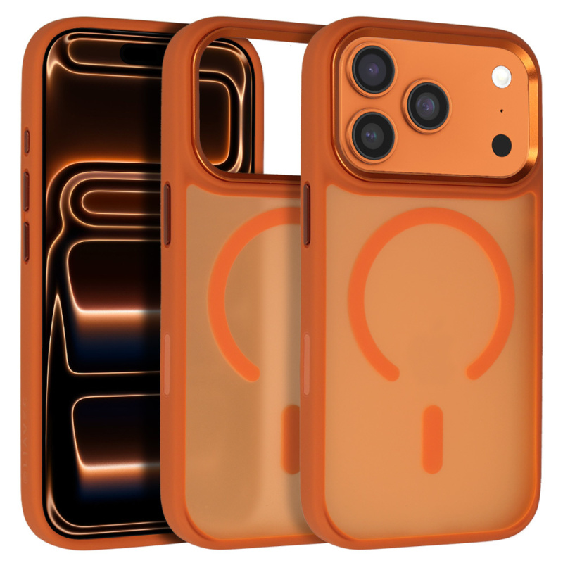 Liavec Cloudy MagSafe kryt pro iPhone 17 Pro - Oranžová Oranžová