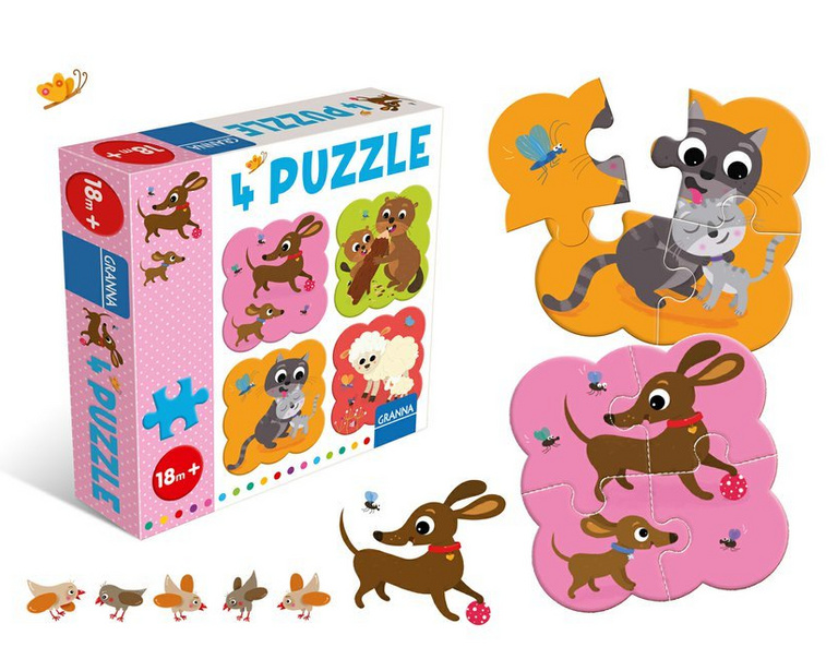 4 puzzle Jezevčík Pygmalino, s.r.o.