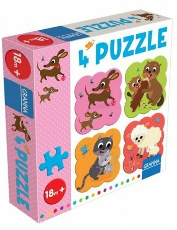 4 puzzle Jezevčík Pygmalino, s.r.o.
