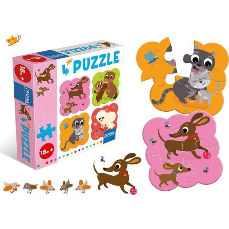 4 puzzle Jezevčík Pygmalino, s.r.o.