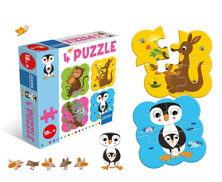 4 puzzle Tučňák Pygmalino, s.r.o.