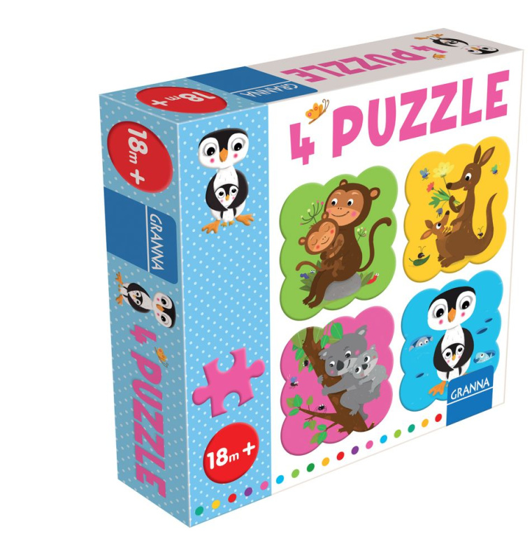 4 puzzle Tučňák Pygmalino, s.r.o.