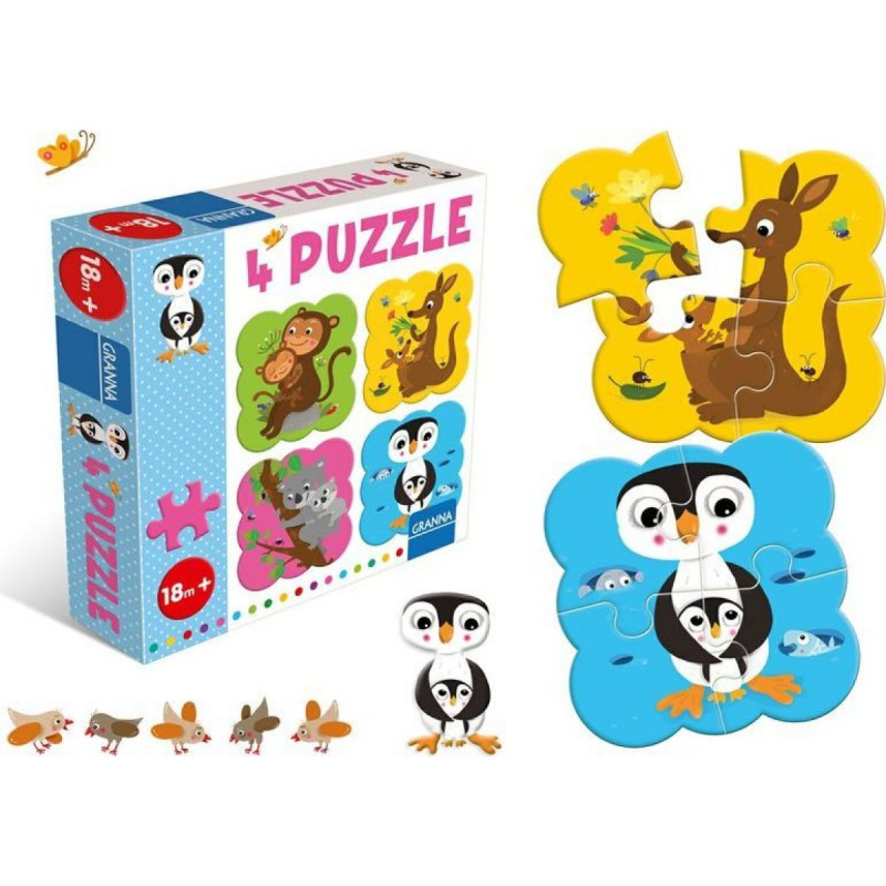 4 puzzle Tučňák Pygmalino, s.r.o.