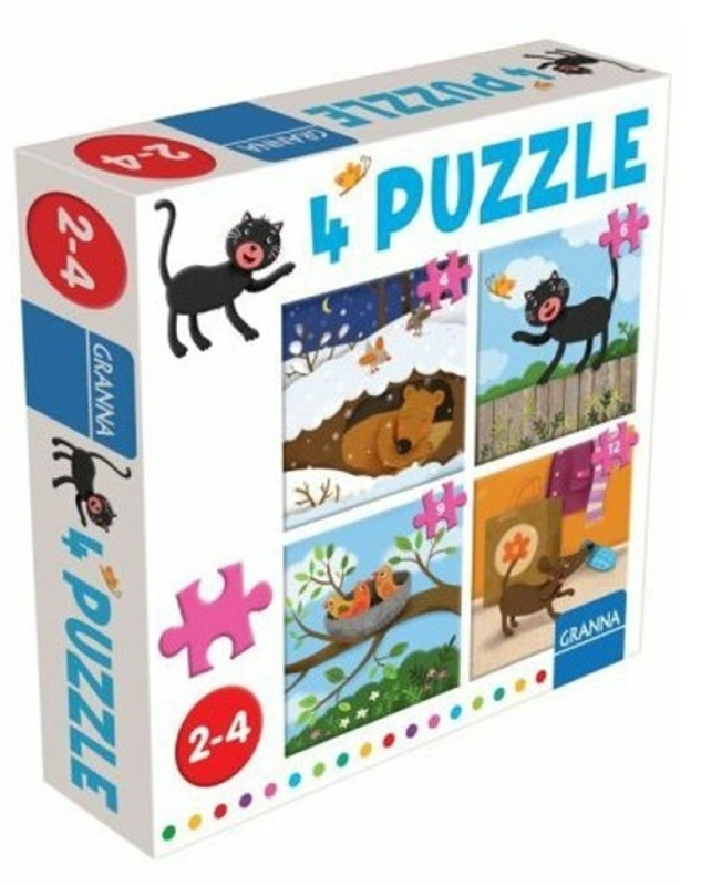 4 puzzle Kočka Pygmalino, s.r.o.