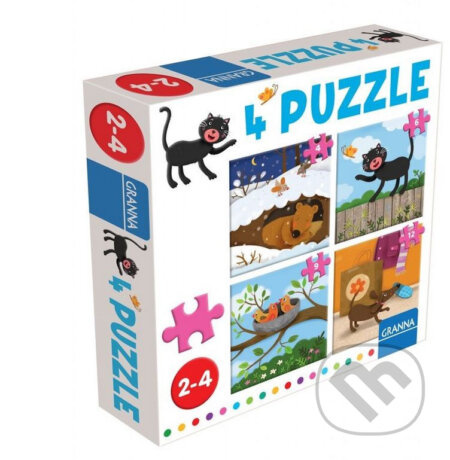 4 puzzle Kočka Pygmalino, s.r.o.
