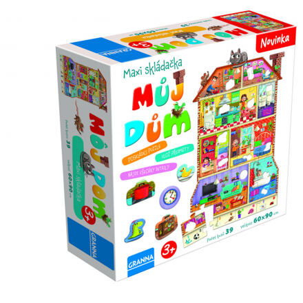 Maxi puzzle s otvory Můj dům