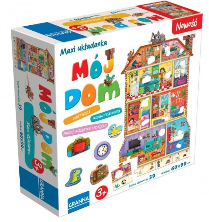 Maxi puzzle s otvory Můj dům
