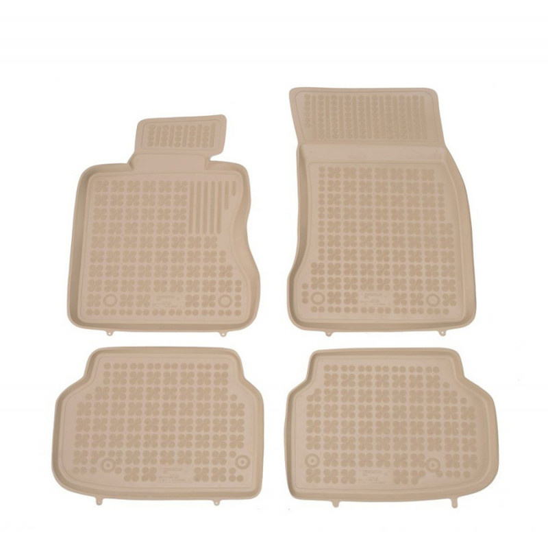 Gumové autokoberce BMW 7 2008-2015 (F01, béžové)