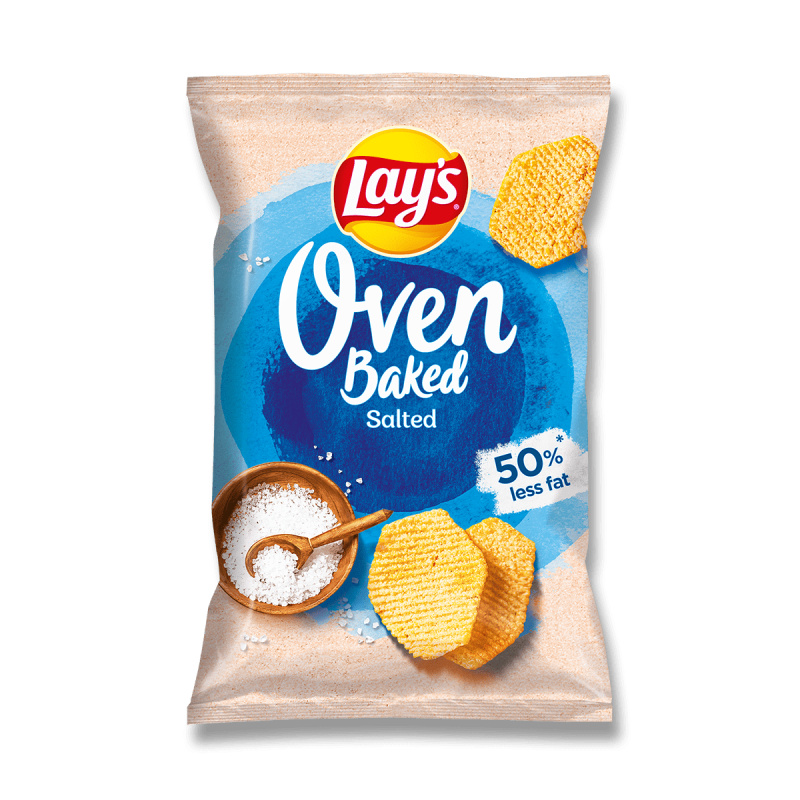 Chipsy Lays - Oven Baked, sůl, 110 g