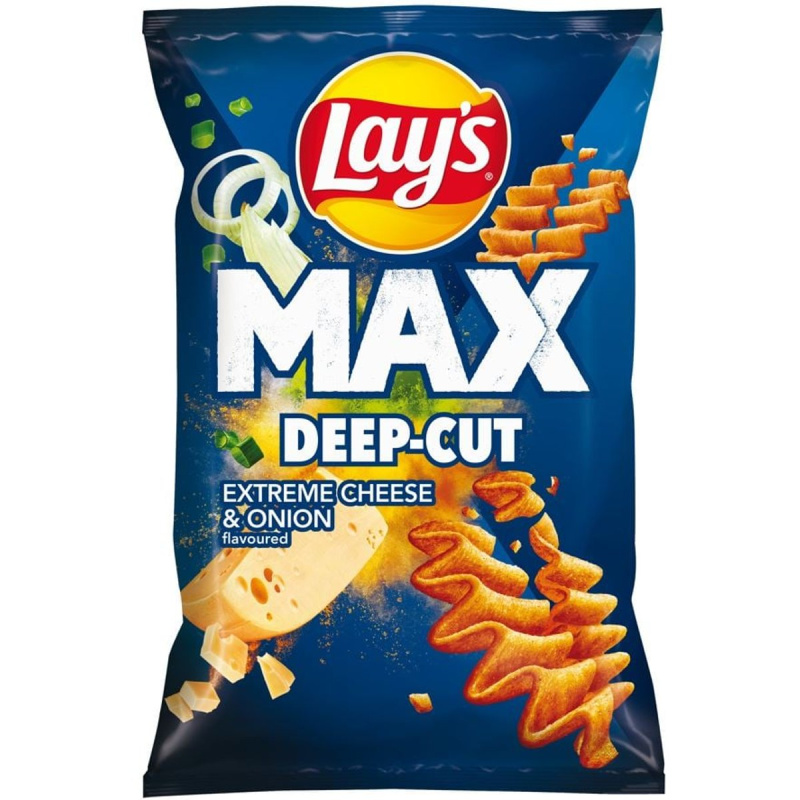 Lay's Max s příchutí sýra a cibulky